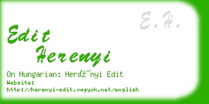 edit herenyi business card